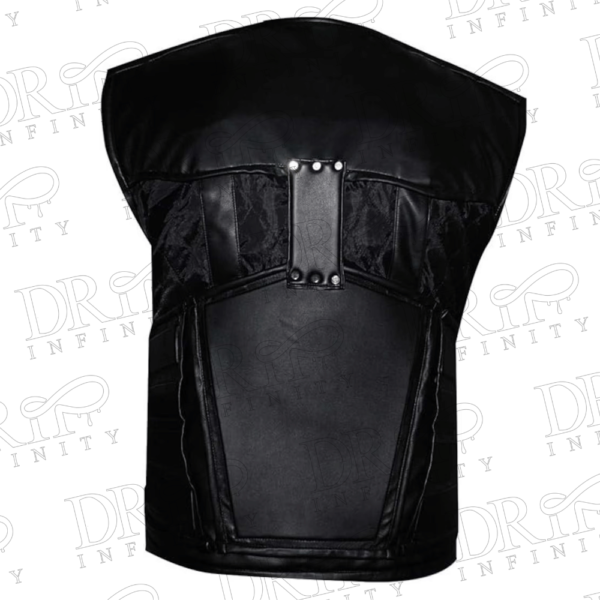 DRIP INFINITY: Blade Movie Wesley Snipes Black Leather Vest (Back)