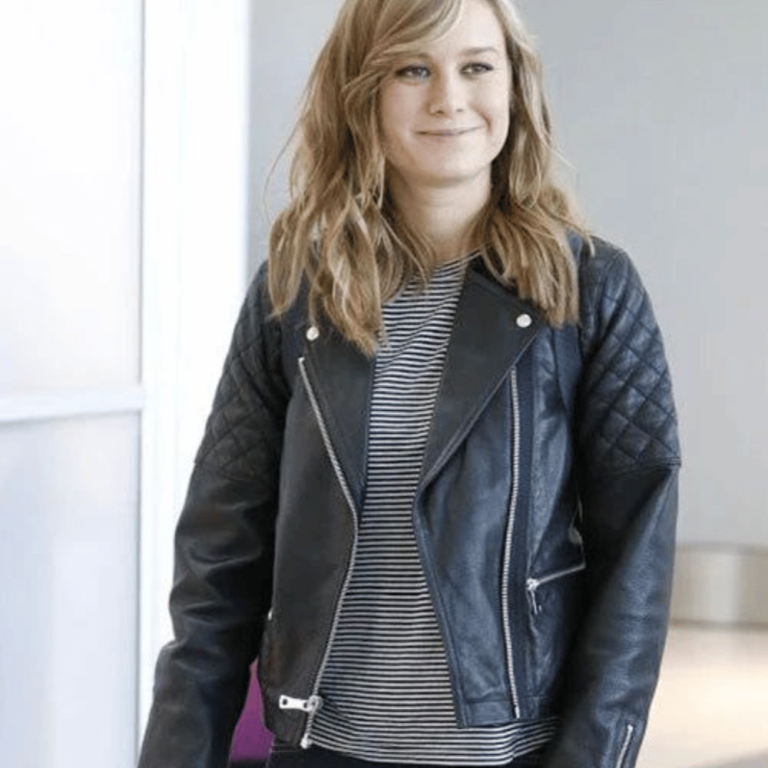 DRIP INFINITY: Brie Larson Leather Jacket