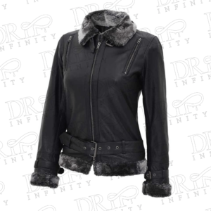 DRIP INFINITY: Women's Gertrude Shearling Leather Jacket