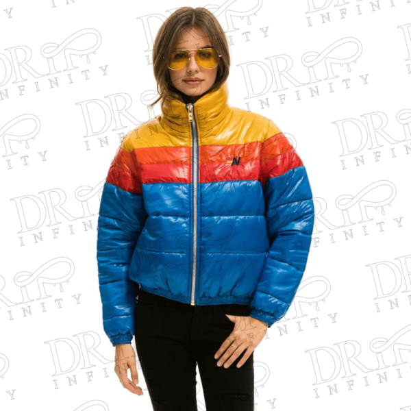 DRIP INFINITY: Women's Color Block Luxe Apres Puffer Jacket