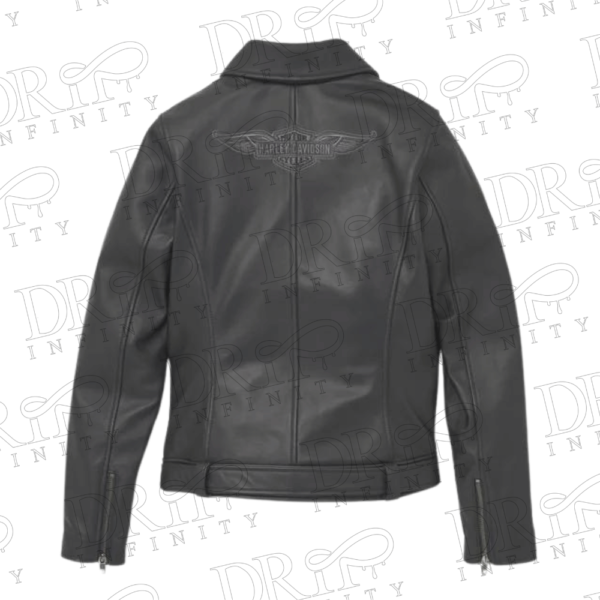 DRIP INFINITY: Women's Juneau Leather Jacket (Back)