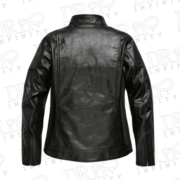 DRIP INFINITY: Women's Enodia Leather Riding Jacket (Back)