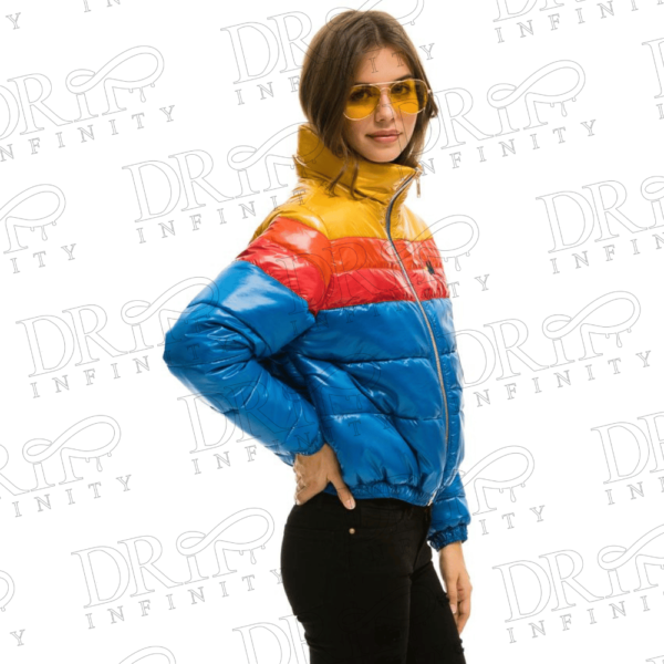 DRIP INFINITY: Women's Color Block Luxe Apres Puffer Jacket