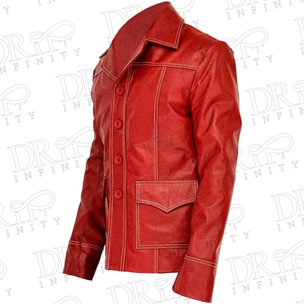 DRIP INFINITY: FC Brad Mayhem Red Leather Jacket