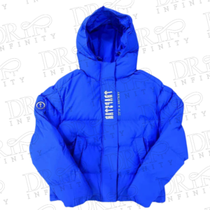 DRIP INFINITY: Trapstar Blue Decoded Hooded Puffer Jacket
