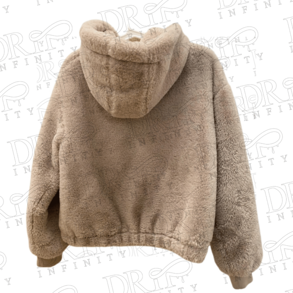 DRIP INFINITY: Women's Fuzzy Fleece Bomber Jacket (Back)