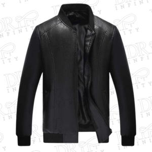 DRIP INFINITY: Men’s Genuine Leather Bomber Jacket