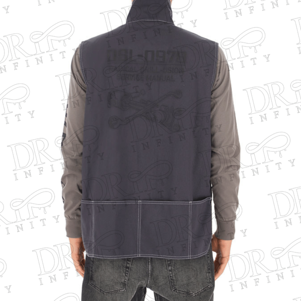 DRIP INFINITY: Men's Dark Gray Vest (Back)