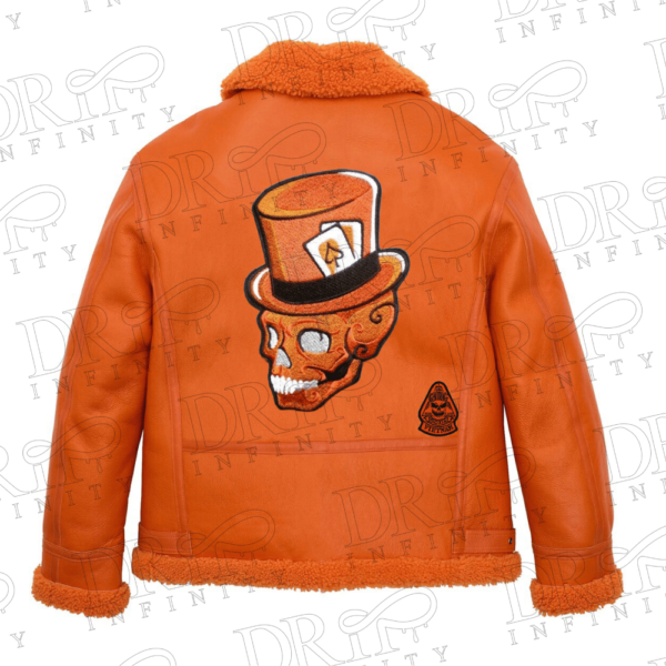 DRIP INFINITY: Sheepskin Orange B3 Bomber Leather Jacket (Limited Edition)