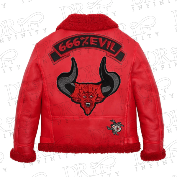 DRIP INFINITY: Sheepskin Red B3 Bomber Leather Jacket (Limited Edition)
