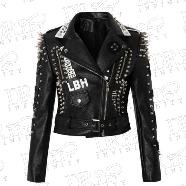 DRIP INFINITY: Women's Punk-Rock Leather Jacket (Limited Edition)