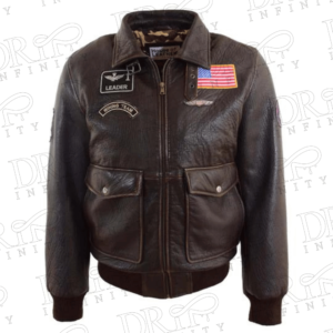 DRIP INFINITY: Men's Real Leather G-1 Style Rub Off Bomber Leather Jacket (Limited Edition)