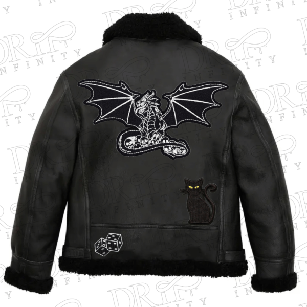 DRIP INFINITY: Sheepskin Black B3 Bomber Leather Jacket (Limited Edition)