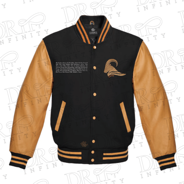 DRIP INFINITY: Halloween Black & Gold Varsity Jacket (Limited Edition )