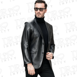 DRIP INFINITY: Men's Genuine Lambskin Leather Blazer