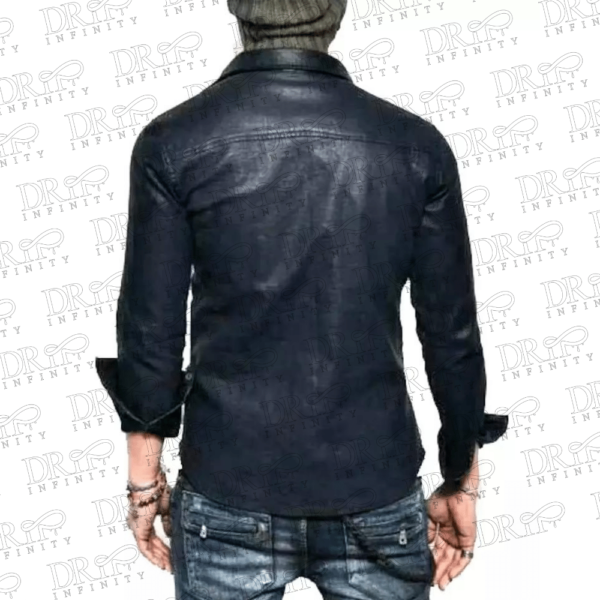 DRIP INFINITY: Men's Lambskin Black Slim Fit Leather Jacket