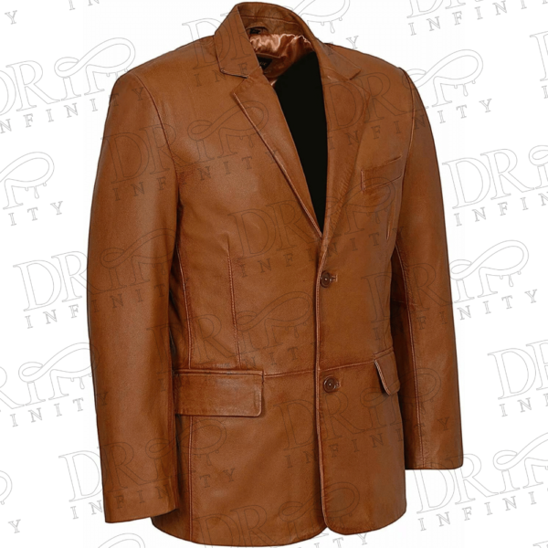 Drip Infinity: Men's Soft Genuine Lambskin Leather Blazer