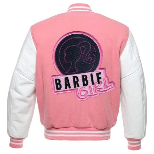 DRIP INFINITY: Barbie Pink Leather Varsity Jacket (Limited Edition )