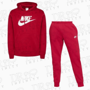 Drip Infinity: Men's Pomegranate Sportswear Club Fleece Outfit