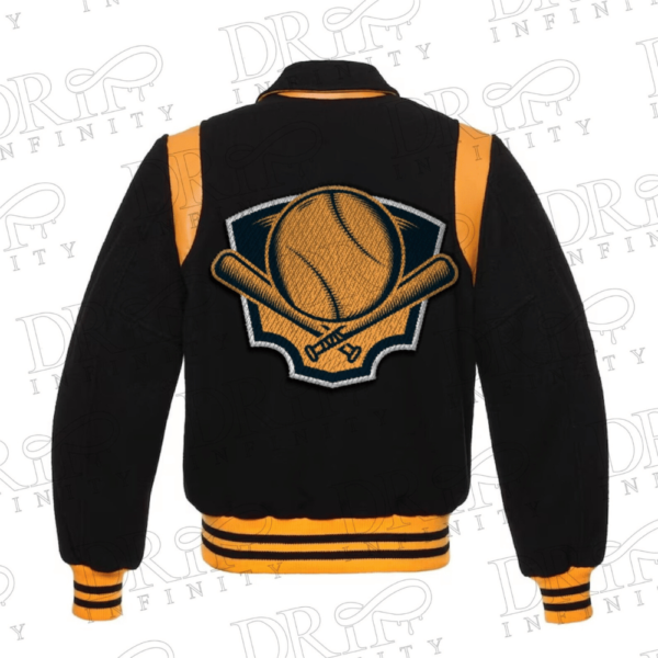 DRIP INFINITY: Baseball Team Letterman Varsity Jacket (Back)