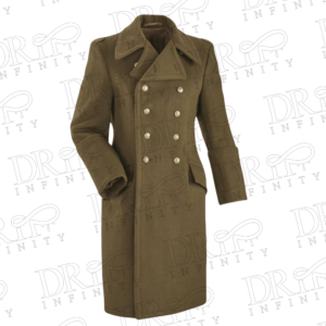 DRIP INFINITY: 1970s Military Style Vintage Hungarian Army Officer's Double Breasted Wool Overcoat