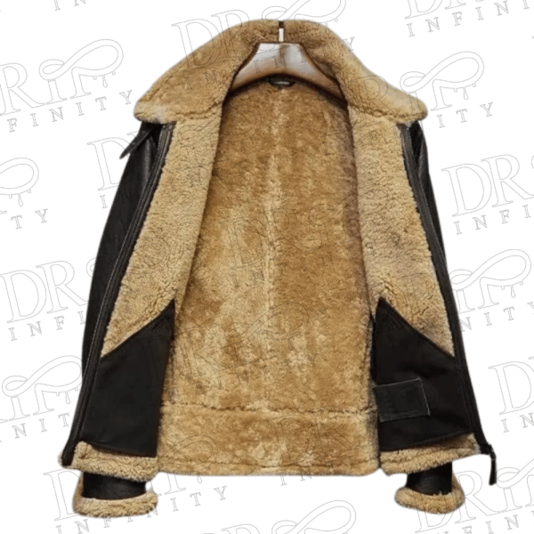 DRIP INFINITY: Men's Aviator Shearling Fur Sheepskin Jacket