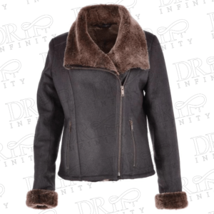 DRIP INFINITY: Women's Genuine Shearling Leather Jacket