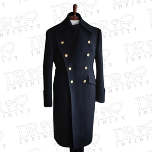 DRIP INFINITY: Men's Hungarian Army Officer's Double Breasted Wool Overcoat