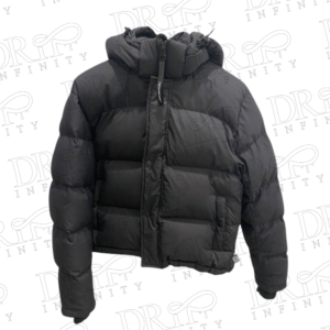 DRIP INFINITY: Men's Black Hooded Puffer Jacket