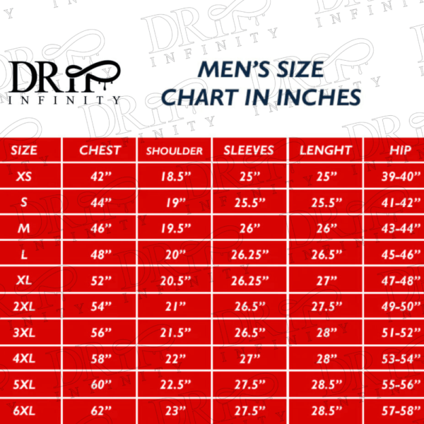 Men Size Chart