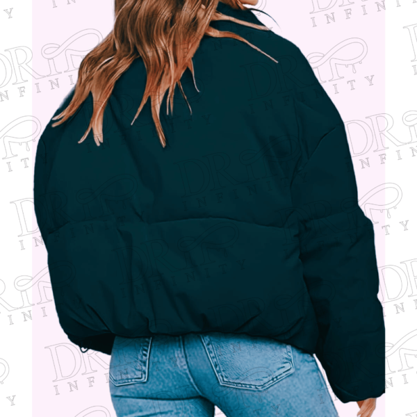 DRIP INFINITY: Women's Winter Cropped Puffer Jacket (Back)