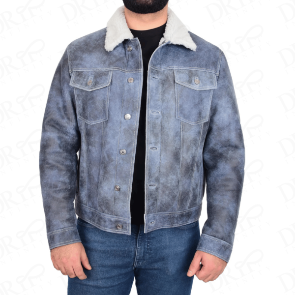 DRIP INFINITY: Men’s Real Sheepskin American Shearling Trucker Jacket (Limited Edition)