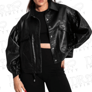 DRIP INFINITY: Faux Leather Jacket